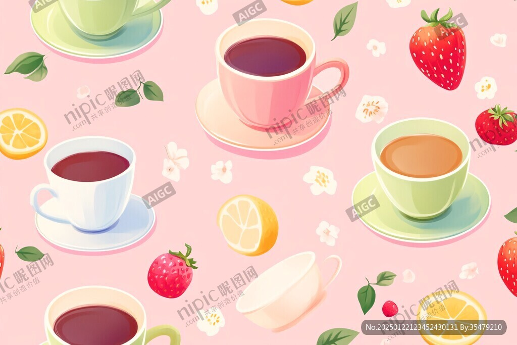 果茶插画
