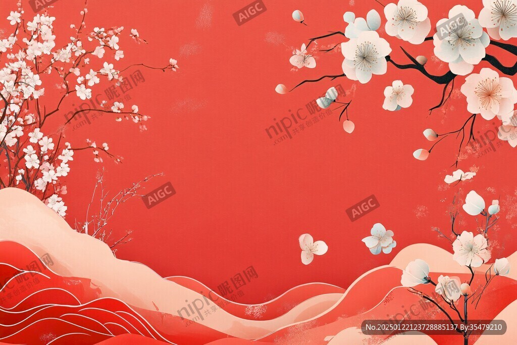 剪纸风背景