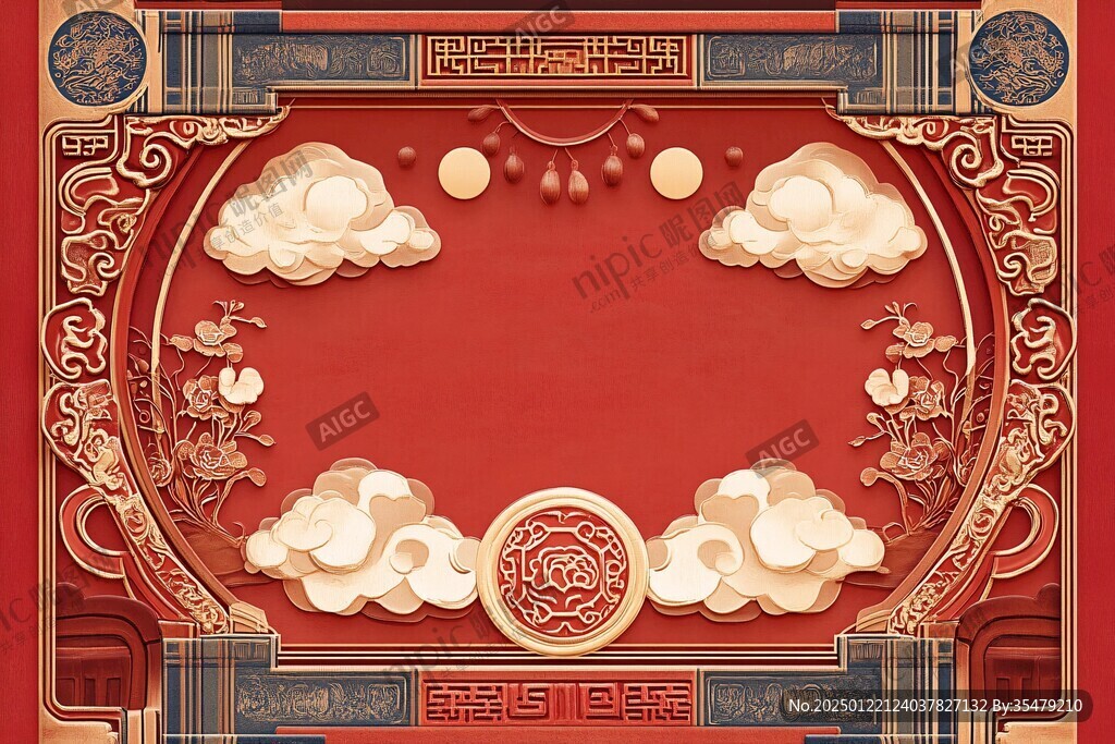 元宵节合景框