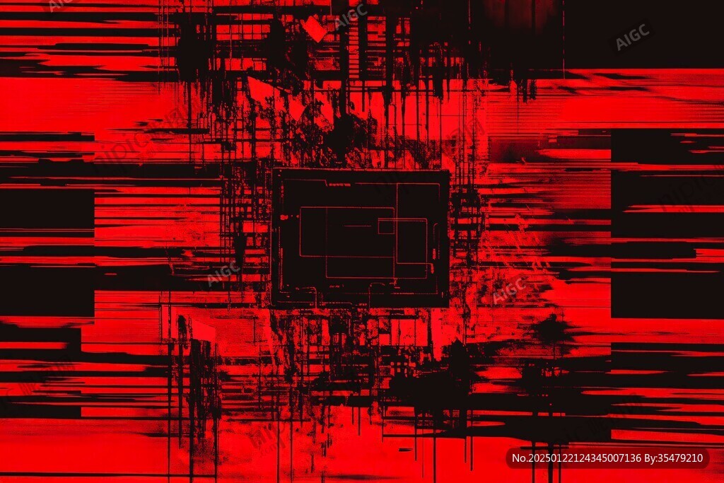 红色科技疯背景