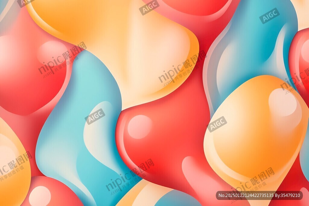 简洁大气拼色曲线纹理