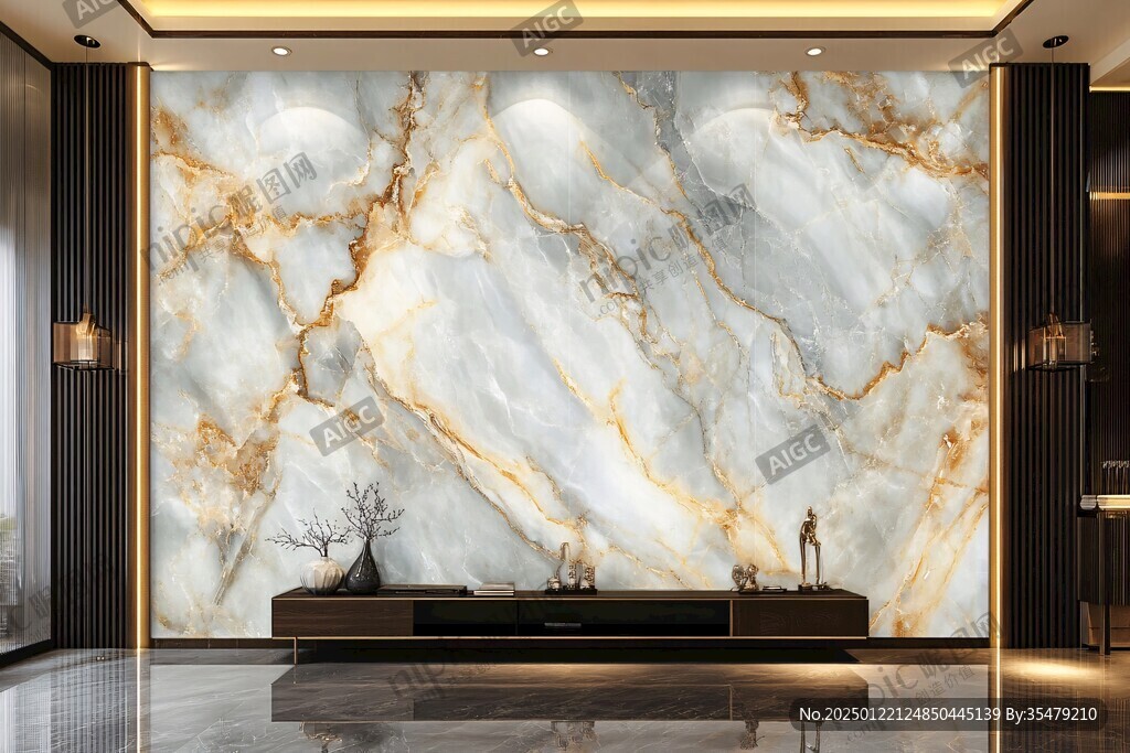 轻奢大理石背景墙