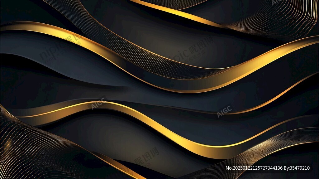 黑金动感线条