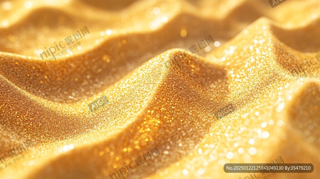 金色山脉3d立体山脉