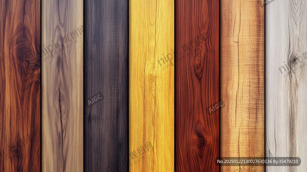 多种颜色木板木材