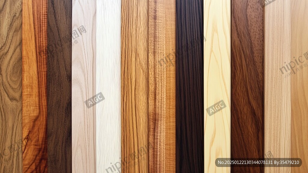 多种颜色木板木材