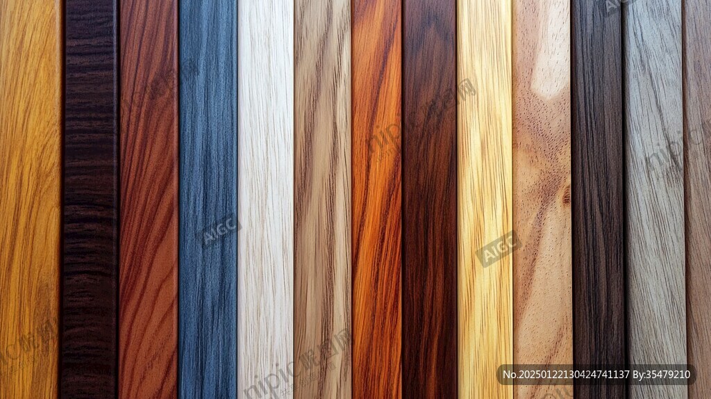 多种颜色木板木材