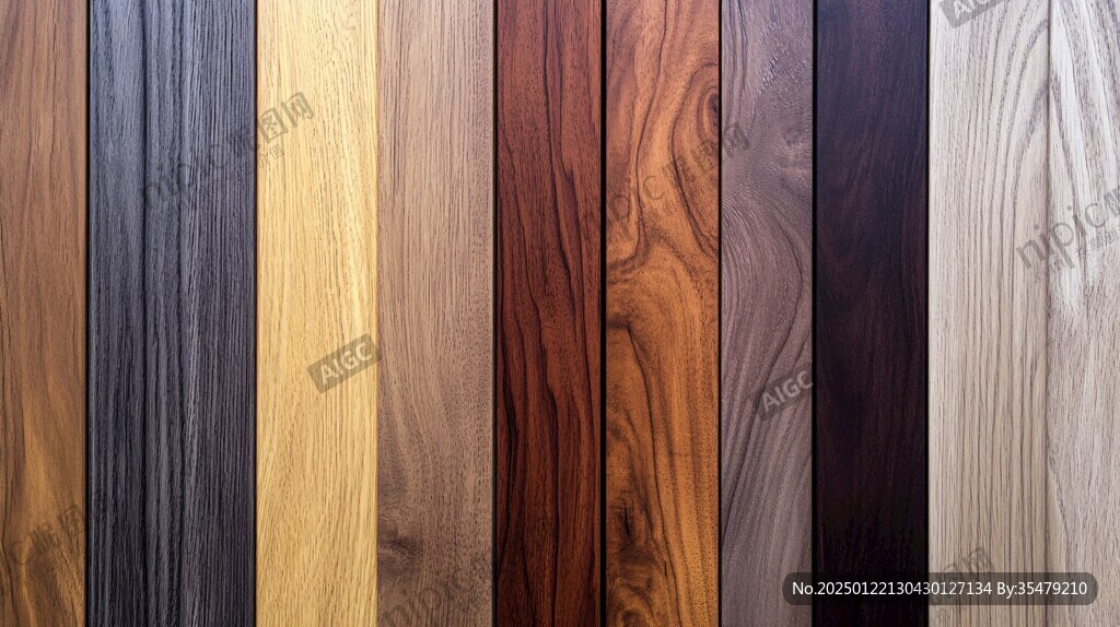 多种颜色木板木材