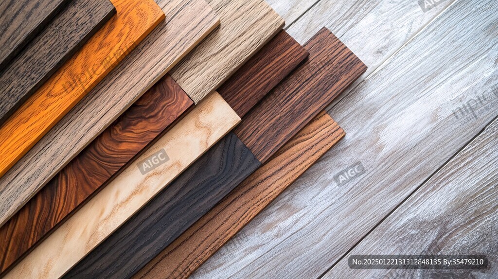 多种颜色木板木材