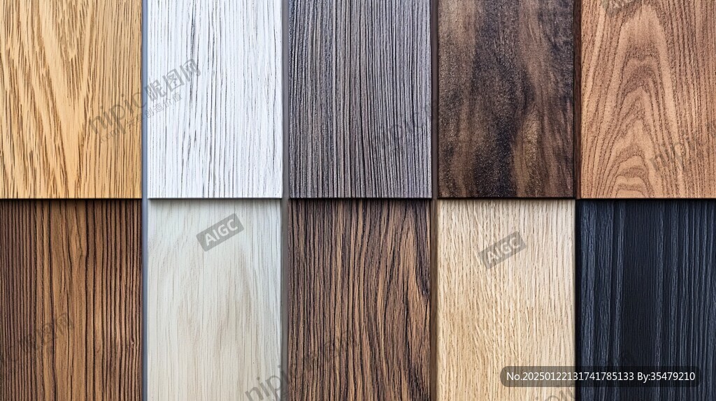 多种颜色木板木材