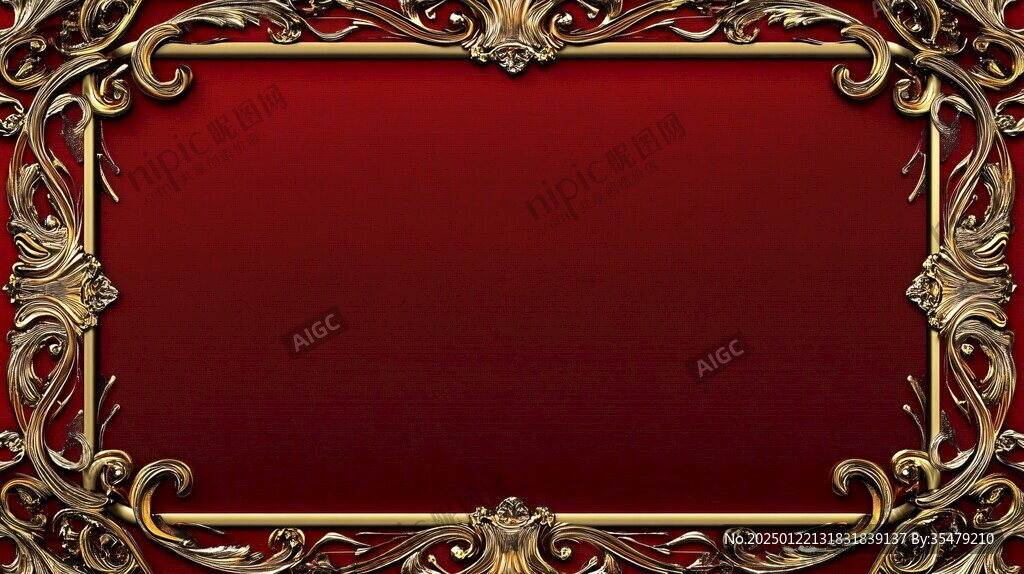 红金色欧式背景