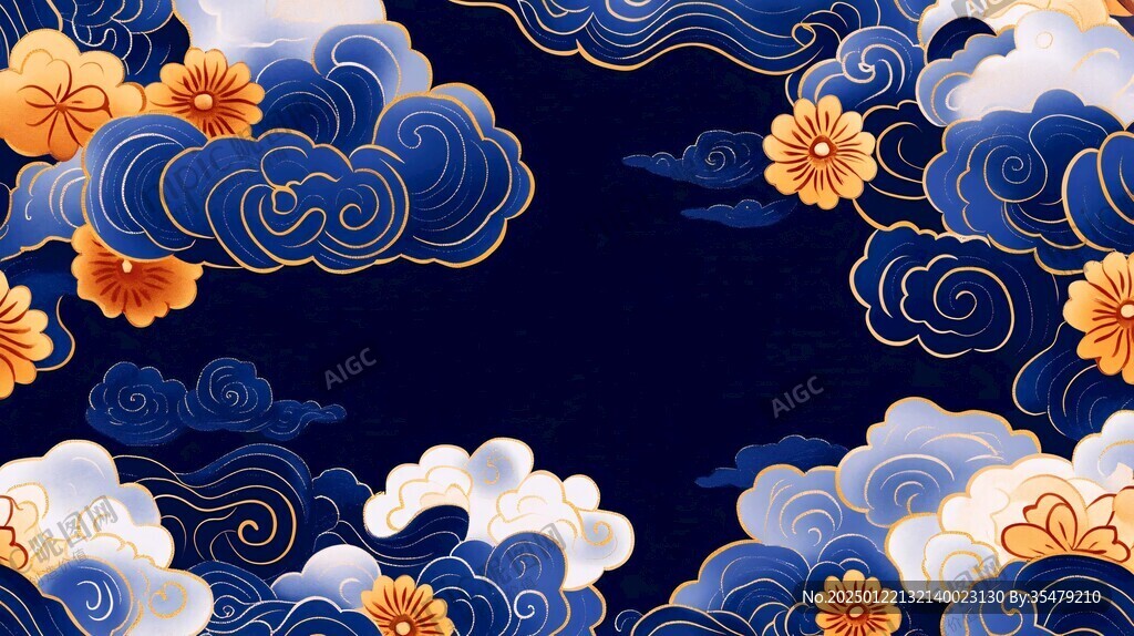 云纹插画