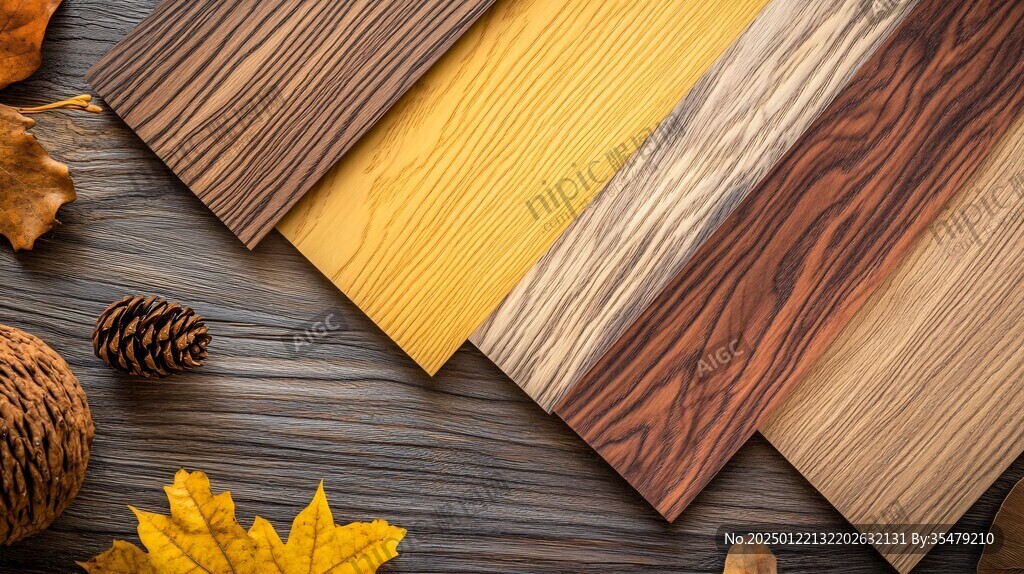 多种颜色木板木材