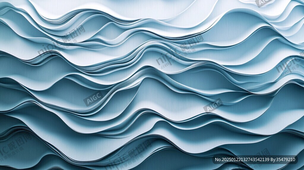 波浪立体纹理