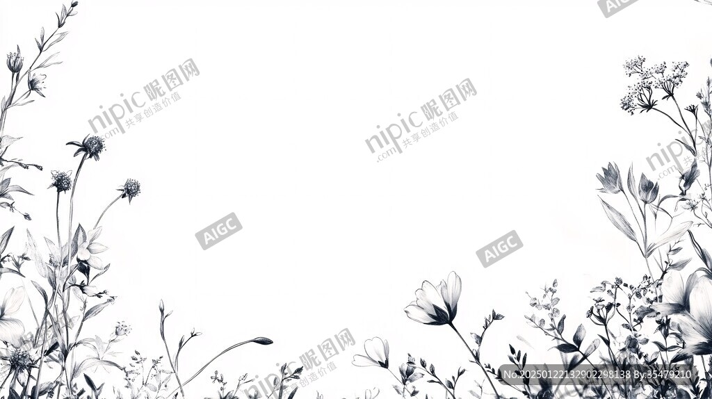 满版小野花背景