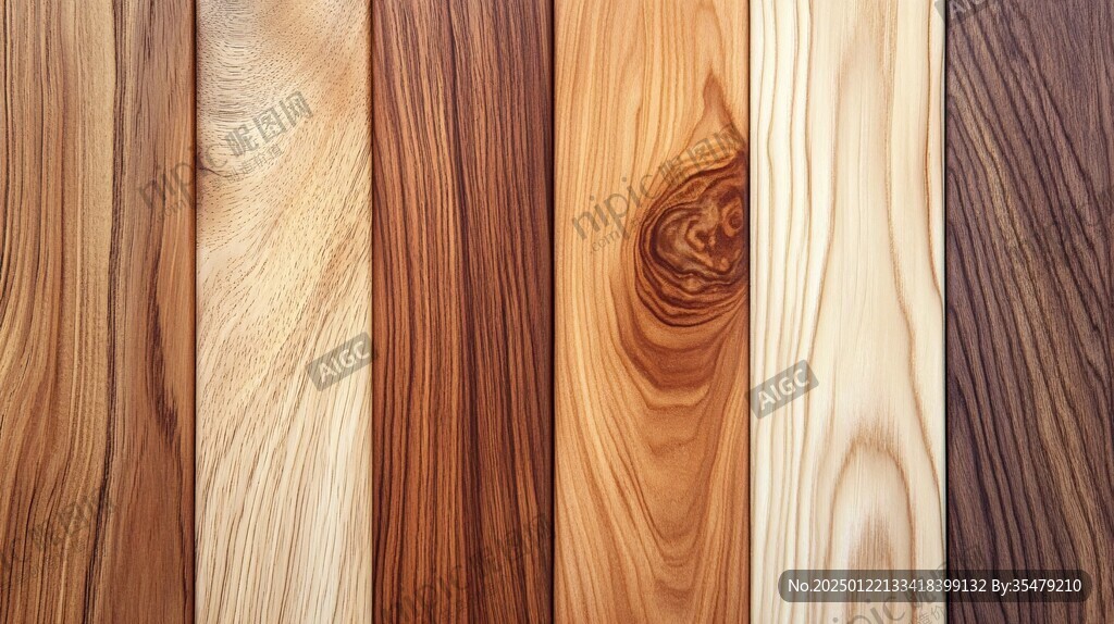 多种颜色木板木材