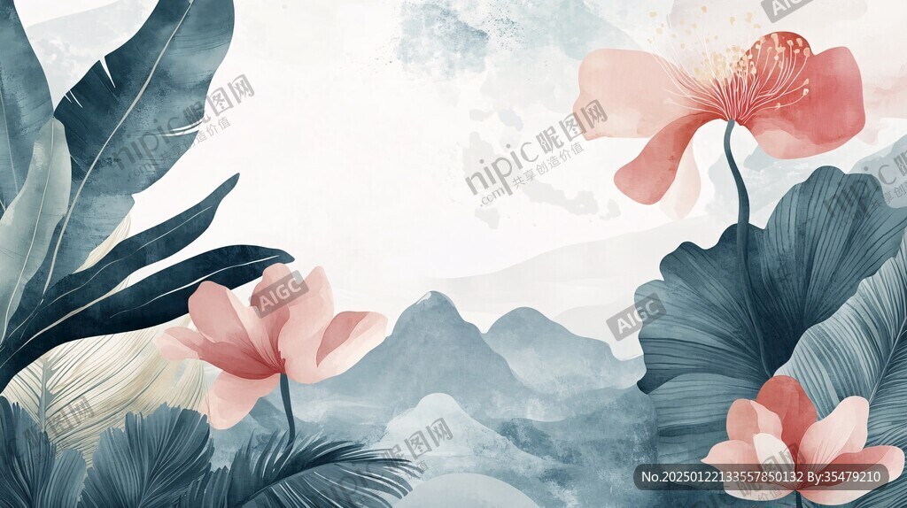 美人蕉插画