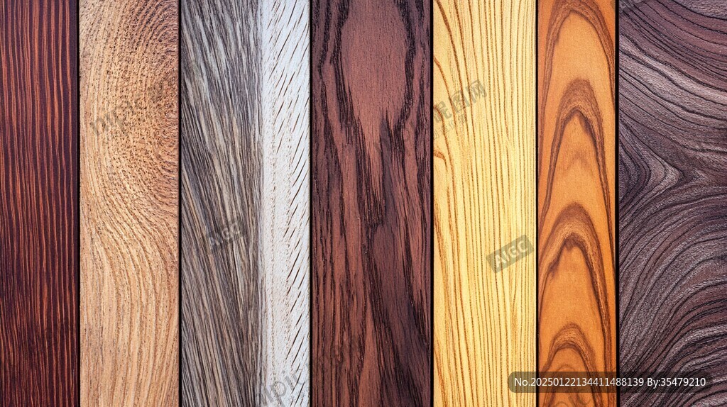 多种颜色木板木材