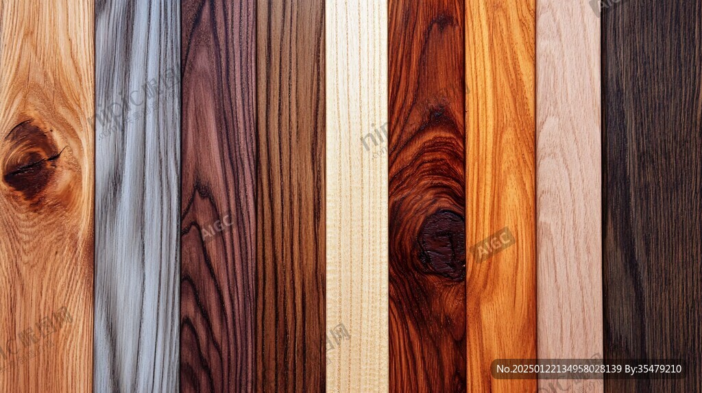 多种颜色木板木材