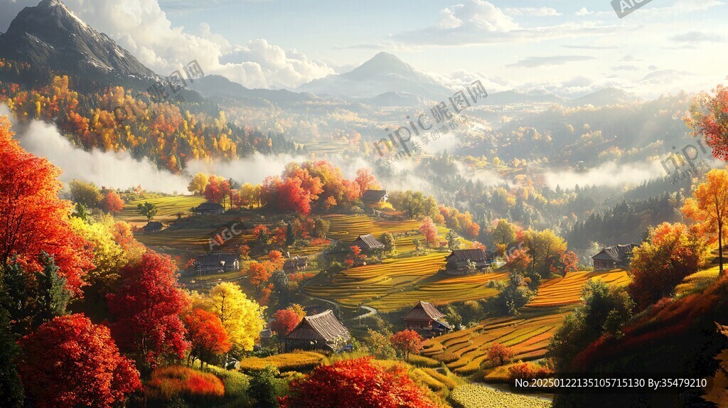 唯美农村场景