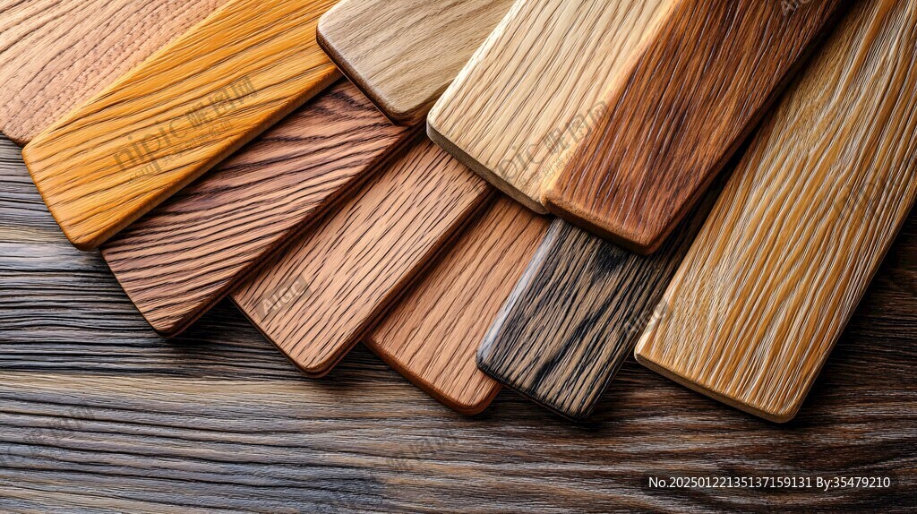 多种颜色木板木材