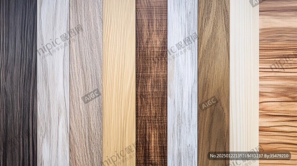 多种颜色木板木材