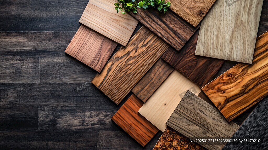 多种颜色木板木材