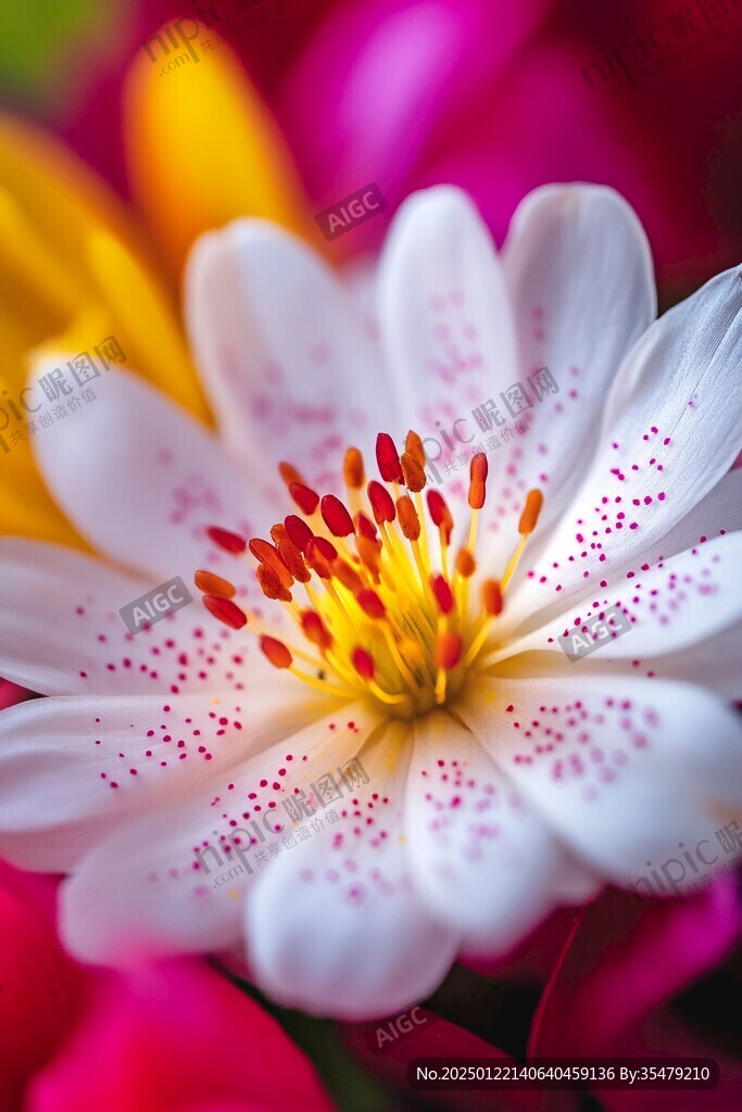 花蕊鲜花盛开