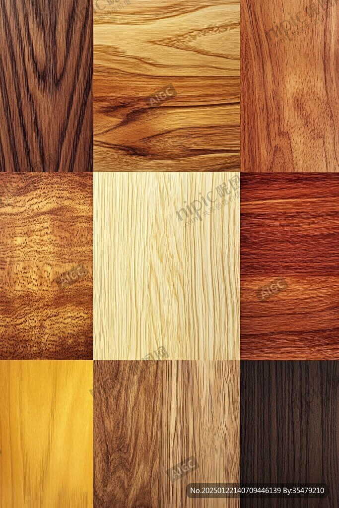 多种颜色木板木材