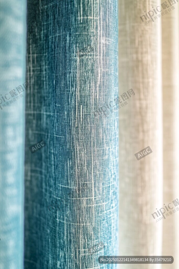 现代背景彩色窗帘