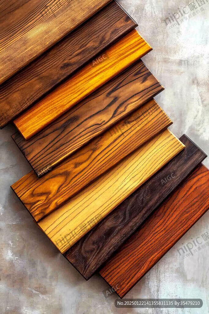 多种颜色木板木材