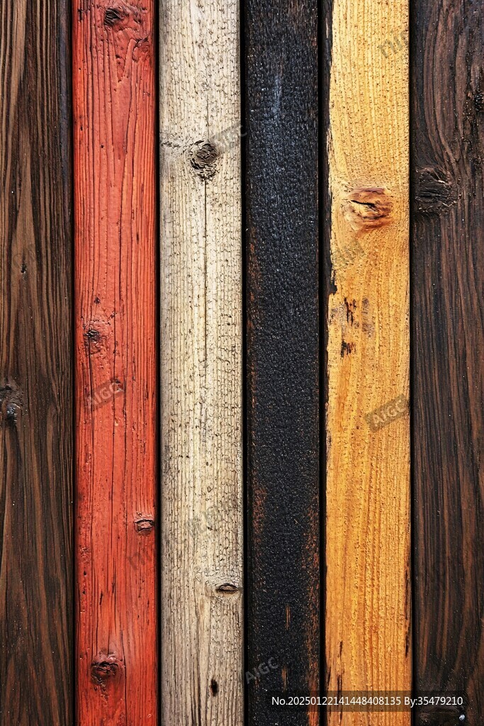 多种颜色木板木材