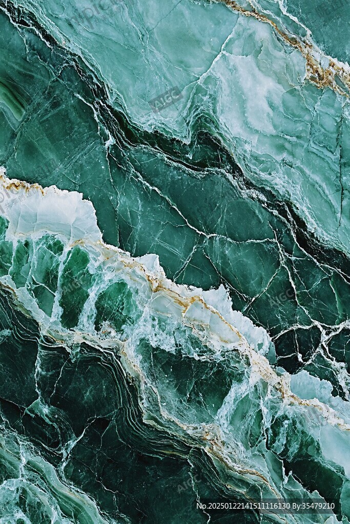 高清绿蓝大理石纹石材