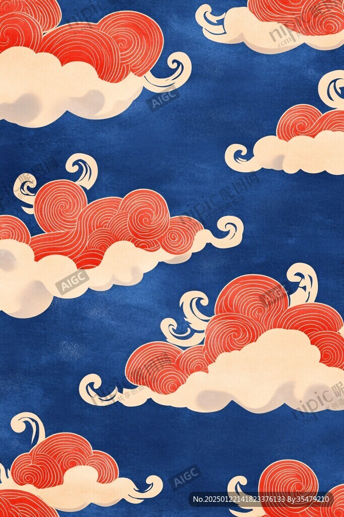 宋代云图高端云纹装饰