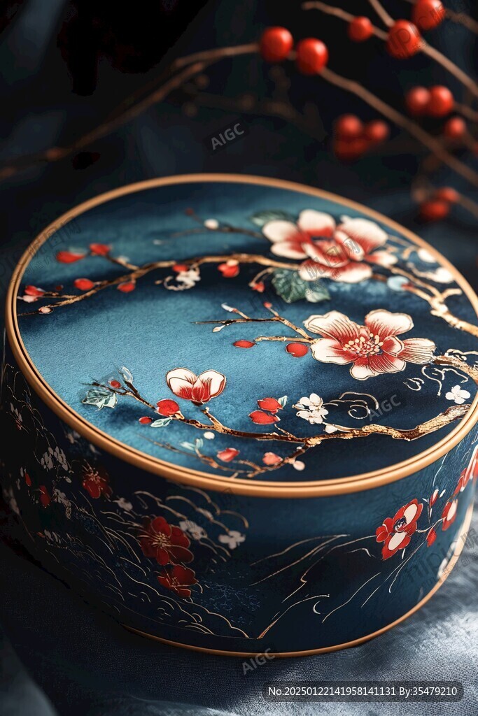 漆艺圆盒