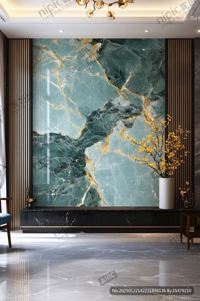 轻奢大理石背景墙