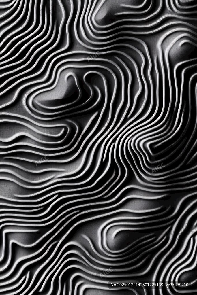 高级灰线条波浪纹理
