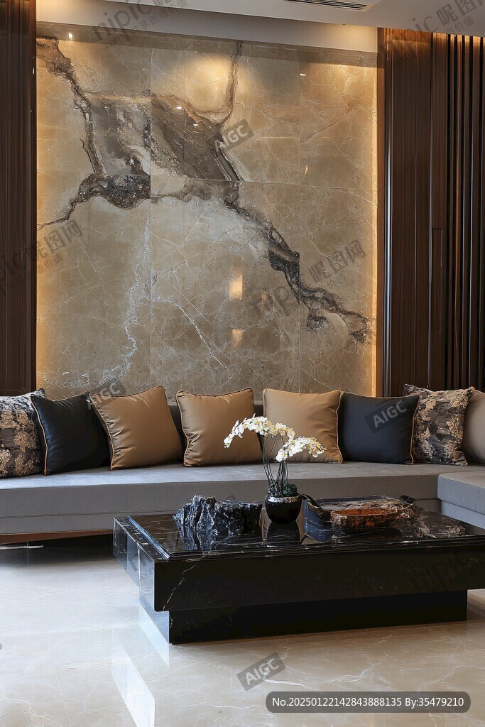 岩板客厅场景素材
