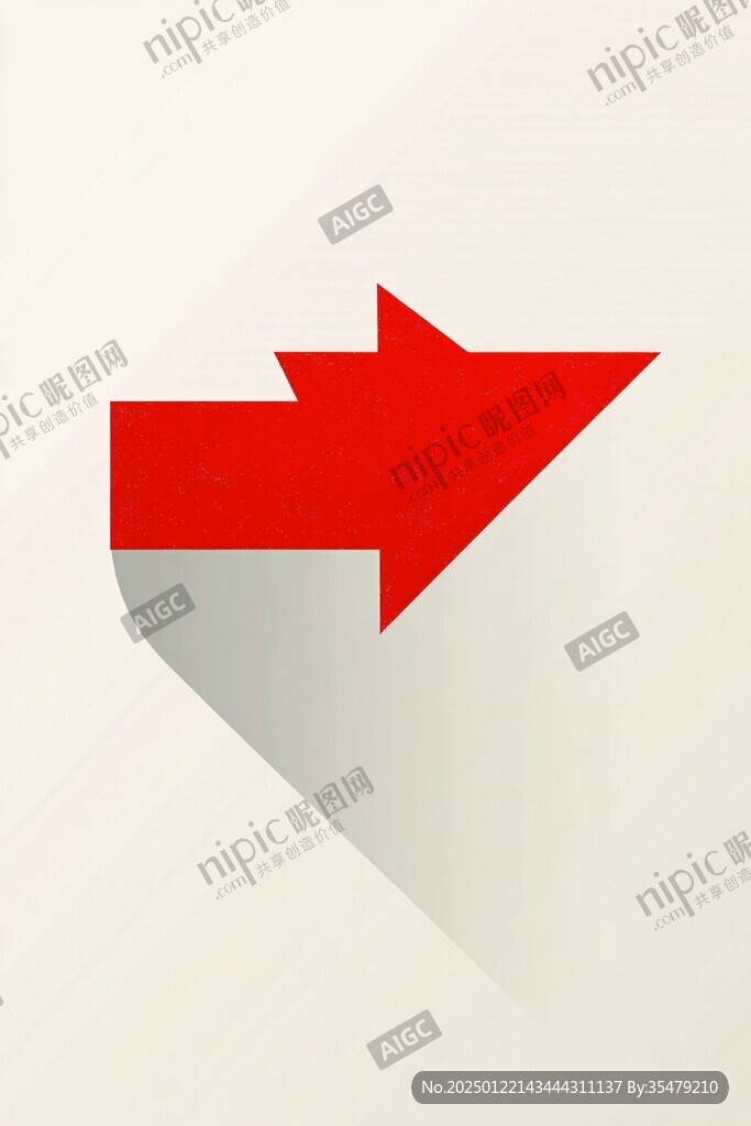 红色箭头企业发展向上