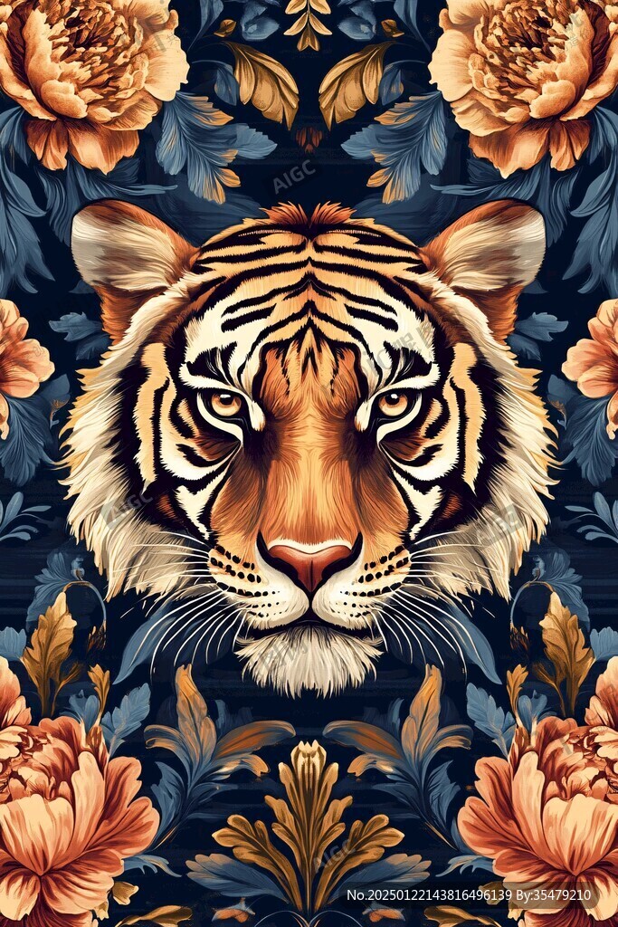 高端虎年插画