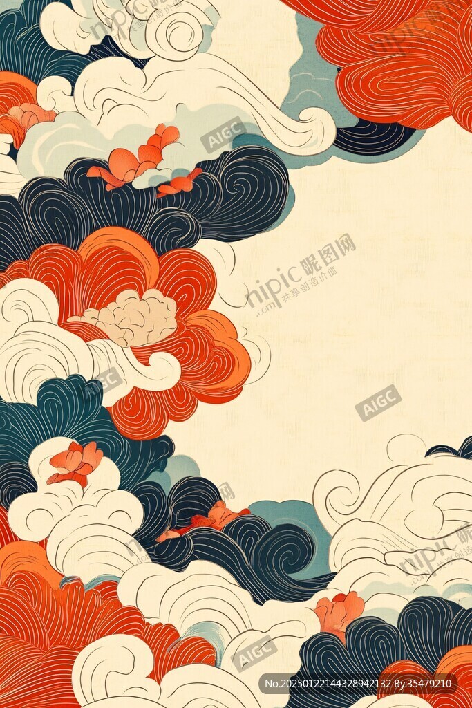 宋代云图高端云纹装饰