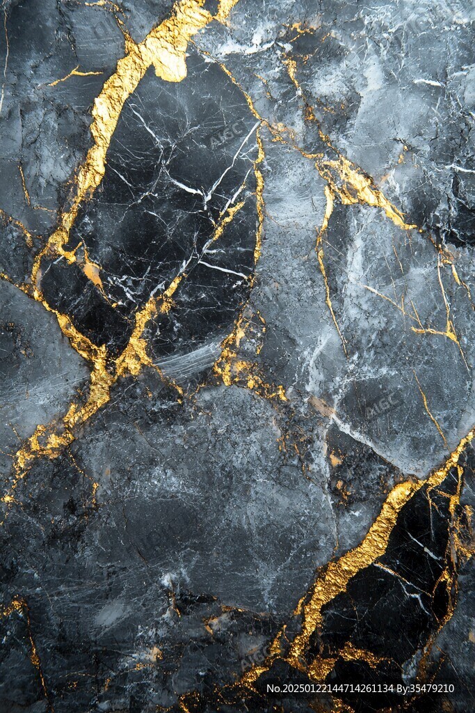 蓝色透光大理石装饰画