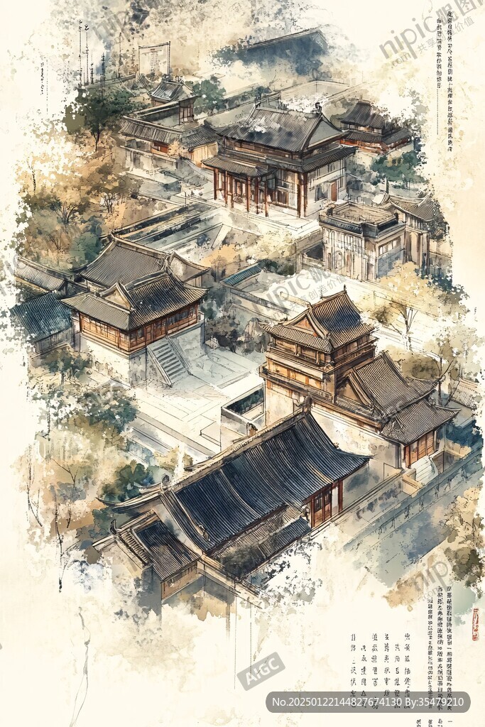 天一阁插画
