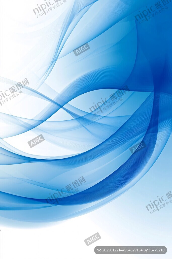 蓝色弯曲唯美科技
