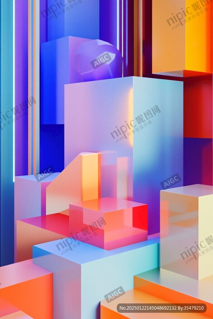 线条色块