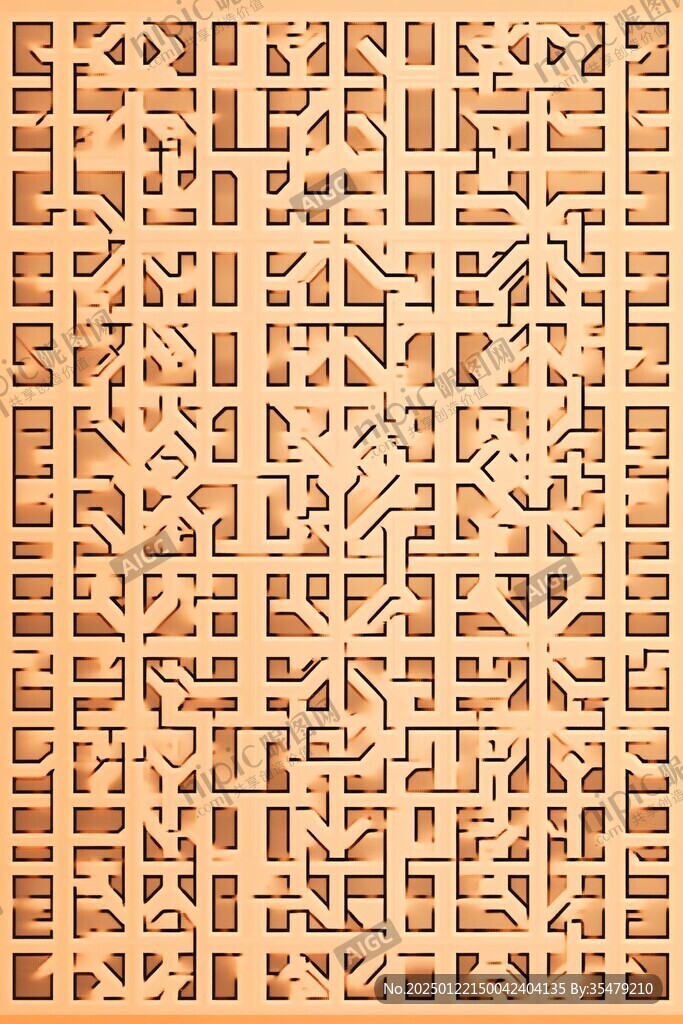 木雕卍字纹