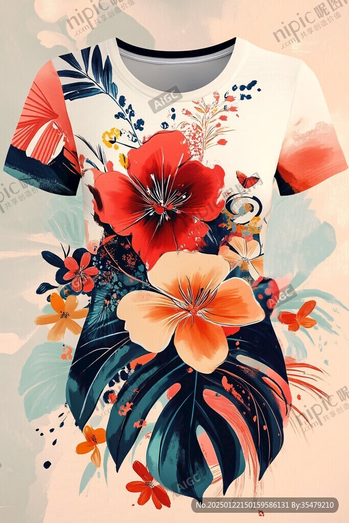 体恤花纹装饰花纹