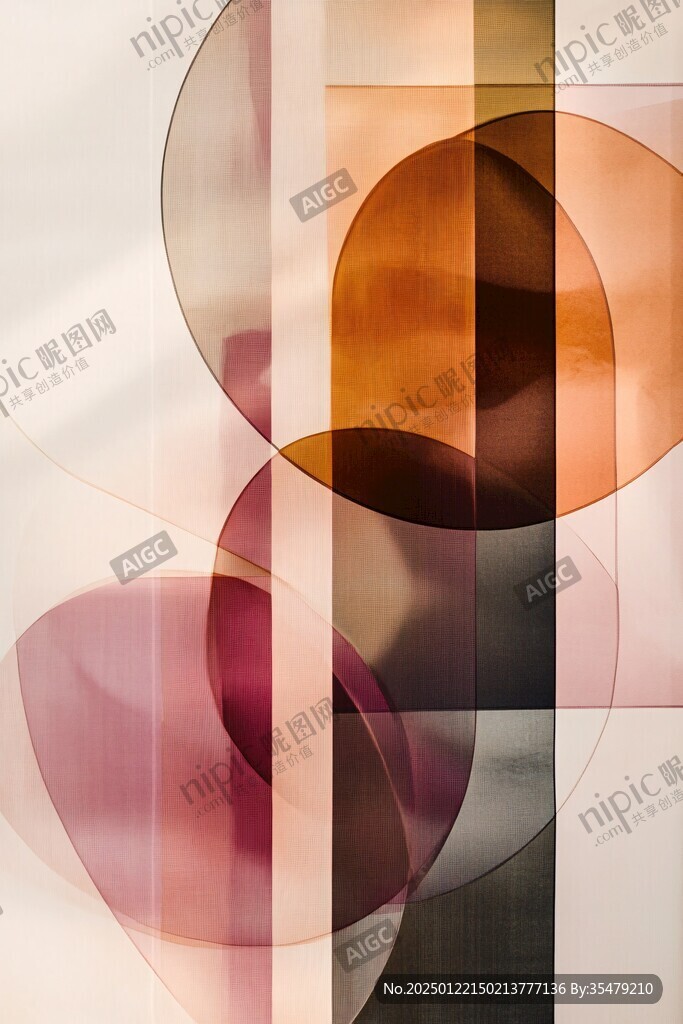 抽象光影挂画