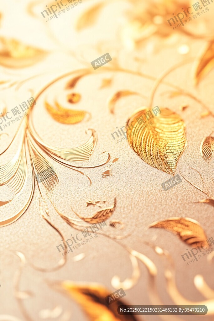 浮雕图案贴金