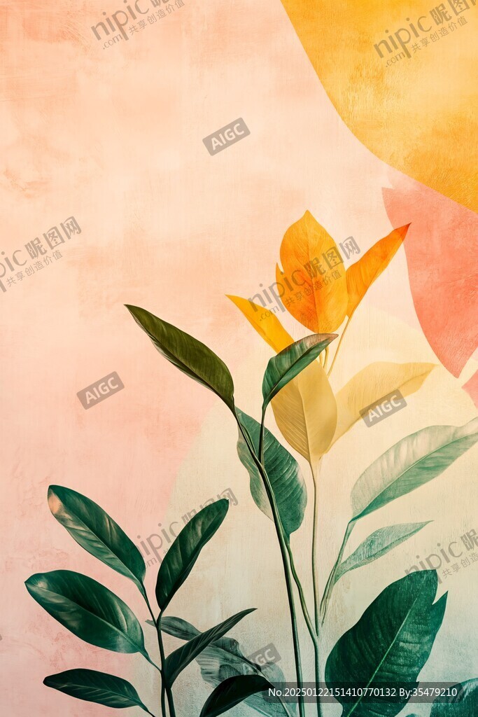 渐变色植物